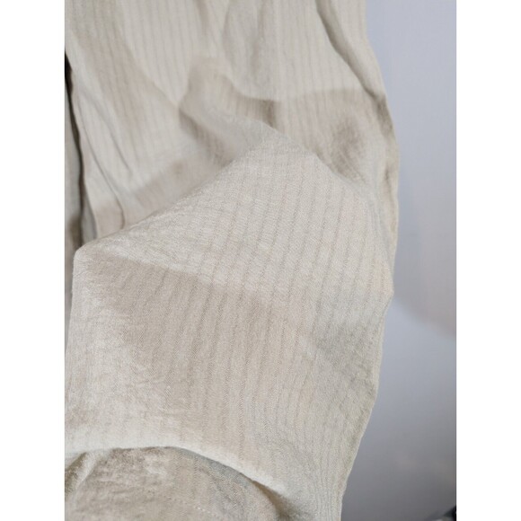 Soft Surroundings Pants Women Plus Sz 3X Tan High Rise Wide Leg Belted Trousers - Picture 4 of 8